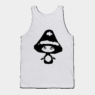 Mystic witch minimal silhouette white Tank Top